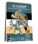 Kalour vázlatfüzet spirálos A4 3az1ben professzionális 100g/m2 60k