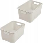 BrandQ Brana Tároló Dobozok Szürke 2 Db (1742)