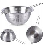 Excellent Houseware Konyhai Szekrény rozsdamentes acél szűrő nyéllel 21 cm (120608)