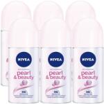 Nivea Pearl & Beauty női izzadásgátló golyós dezodor 48H 6x50ml (5906496607066)