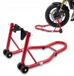 Bituxx Első kerék tartó motorkerékpár motorhoz 250kg piros gumi állvány (18968)