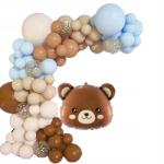 brokatove Lufik macival Girland Léggömb Maci Születésnap Gyerek Dekoráció Szett XL