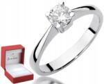 ZŁOCISTO Fehér Arany Eljegyzési Gyűrű Gyémánttal Női (biżuteria na urodziny imieniny rocznicę) - allegro - 649 465 Ft