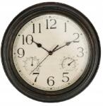  Falióra higrométerrel és hőmérővel- barna retro 30cm (X001VHNXRL)