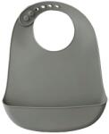 Interbaby Силиконов лигавник Interbaby - С джоб, тъмносив (SI002-76) - ozone