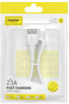 FONENG USB to Lightning Cable Foneng X77, 2.1A, 1m (white) (X77 iPhone) - scom