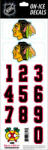Sportstape ALL IN ONE HELMET DECALS - CHICAGO BLACKHAWKS Védősisakszám