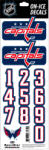 Sportstape ALL IN ONE HELMET DECALS - WASHINGTON CAPITALS - DARK HELMET Védősisakszám