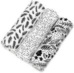 T-TOMI TETRA HIGH QUALITY pelenka Black flowers