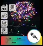 Aigostar - LED RGBY Външен коледен гирлянд 200xLED/3, 6W/230V 20m IP44 (AI2124)