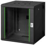 ASSMANN Rack Unique 19" 12U 600x600 kétrészes kihajtható fekete fali rack szekrény (DN-19 12-U-3-SW) (DN-19 12-U-3-SW)
