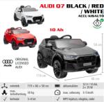 HECHT AUDI Q7 WHITE Akkumulátoros kisautó gyerekeknek, 12V, 10Ah, 3-8 éves korig, Max: 30kg, mp3 lejátszó, rádió (AUDIQ7WHITE)