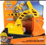 Spin Master Set figurina si vehicul Paw Patrol - Rubble Crew, Rubble cu buldozer (681147071599) Figurina