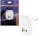 OSRAM Osram- LED konnektorba dugható éjszakai lámpa szenzorral és USB-vel LUNETTA LED/12, 5W/230V 4099854532115 (P225961)