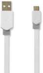 Nedis CCBW60500WT10 USB kábel USB 2.0 1 M USB A Micro-USB B Fehér (CCBW60500WT10)