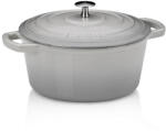 Kela Tava de copt din fonta cu capac CALIDO 24 cm gri KL-12606