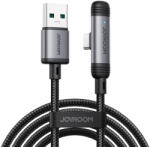 JOYROOM S-A56 EnjoyX 90° USB-A - USB-C Kábel - 1.2m 3A - Fekete (S-A56_AC)