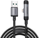 JOYROOM S-A56 EnjoyX 90° USB-A - Lightning Kábel - 1.2m 3A - Fekete (S-A56_AL)