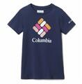 Columbia Rövid ujjú pólók MISSION LAKE SS GRAPHIC SHIRT Kék 6 Jahre
