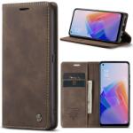  Portofel CASEME husă pentru Oppo Reno7 Lite 5G maro închis