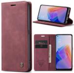  Portofel CASEME husă pentru Oppo Reno7 Lite 5G roșu