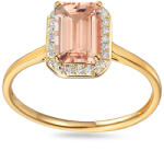 Heratis Forever Arany gyűrű morganittal és gyémántokkal Skye IZBR895M