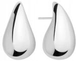 Mennica Bydgoska Ezüst fülbevaló csavaros nagy csepp könnycsepp stift ezüst 925 eredeti (Kolczyki dla dziewczyny żony córki mamy)