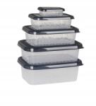 BranQ Ételtároló Doboz Készlet 5db Fedél Branq (2205)