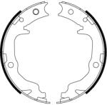 TRW GS8804 Fékpofák készlet, post fék