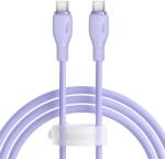 Baseus Cablu Baseus Pudding Series, 100W, USB-C la USB-C, Fast Charging, 1.2 metri, Violet