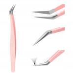  Fadvan Szempilla hosszabbító csipeszek ívelt szempilla hosszabbításhoz