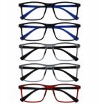 Opulize unisex szemüvegkeret téglalap alakú többszínű +3, 00 (5055955371267)