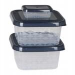 BranQ Ételtároló Doboz Készlet 3db Fedél Branq (BX1900)