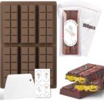  Diaxilu szilikon forma csokoládéhoz, 6 tábla kockás csokoládé (MJ002)
