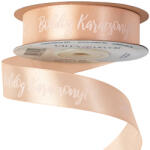 Valex Decor Boldog Karácsonyt! " feliratos szatén szalag 20mm x 20m - Pezsgő (CK20-65)