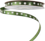 Valex Decor Hópelyhes szatén szalag 6mm x 20m - Sötétzöld (CK06-54)