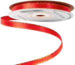 Valex Decor Szatén szalag arany szegéllyel 6mm x 20m - Piros (SG06-40)