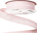 Valex Decor Boldog Karácsonyt! " feliratos ripsz szalag 20mm x 20m - Halvány rózsaszín (GK20-18)