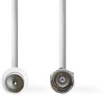 Nedis F dugó - koax dugó kábel, 75 Ohm, dupla árnyékolás, 1.5m (CSGL41800WT15) - laptoptrading