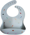 Mushie Hajlékony szilikon előke - kicsi kocsi - ministudio