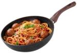Magic home Wok serpenyő MagicHome Black Marble Line, 28 cm