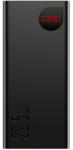 Baseus Adaman Metal gyorstöltő powerbank 20000 mAh 22.5W fekete + 3A USB Type C 30cm kábel