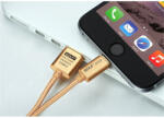 GOLF Cablu de date pentru iPhone 6 Plus 5 5S iPad 4 Air 2 AL611 iPhone cabluri de date Lungime 1 Metru Culoare Aur (AL611)