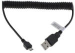 OTB Cablu de Date Spiral USB la Micro-USB Negru ON987 Alte cabluri de date (ON987)