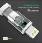 UGREEN Cablu de date 2 in 1 Lightning USB A la Micro USB UGREEN UG419-1M-W iPhone cabluri de date Lungime 1 Metru (UG419-1M-W)