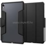 Spigen Samsung Tab S11 5G / Tab S11 WIFI ULTRA HYBRID PRO tok álló, bőr hatású FLIP, ceruza tartó, FEKETE (ACS10212) (ACS10212)