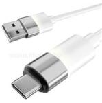 AVAX CB312 GLOWY 1m 18W USB-A - USB-C gyorstöltő kábel (fehér) (AVAX_CB312) (AVAX_CB312)