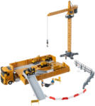 Kruzzel 26578 Építkezési teherautó daruval és kiegészítőkkel, sárga