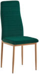 TEMPO KONDELA Szék, smaragd Velvet szövet/tölgy, COLETA NOVA (285408)