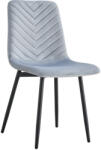 TEMPO KONDELA Szék, szürke Velvet szövet/fekete, RAMITA TYP 2 (371128)
